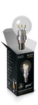  Gauss LED Candle Tailed Crystal clear 5W E14 2700K  1/10/100.